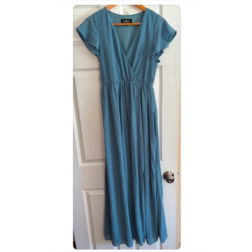 Elegant Blue Maxi Dress